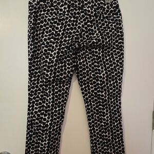 New York & Company Black and White Cropped Pants